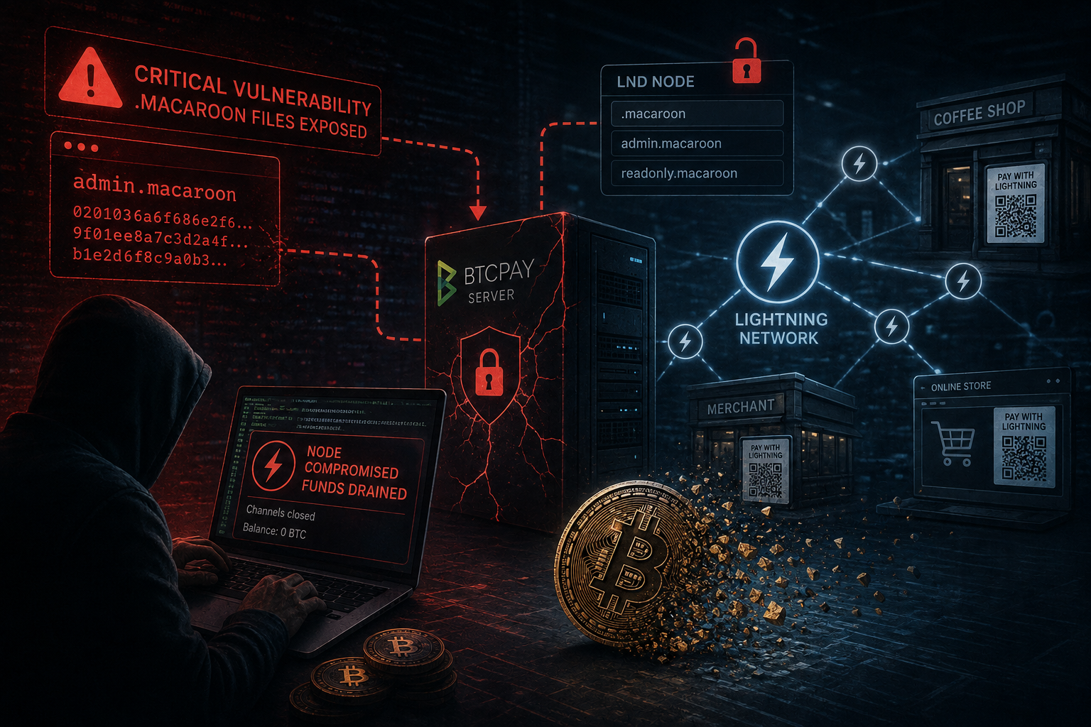 Злоумышленники опустошают ноды Bitcoin Lightning