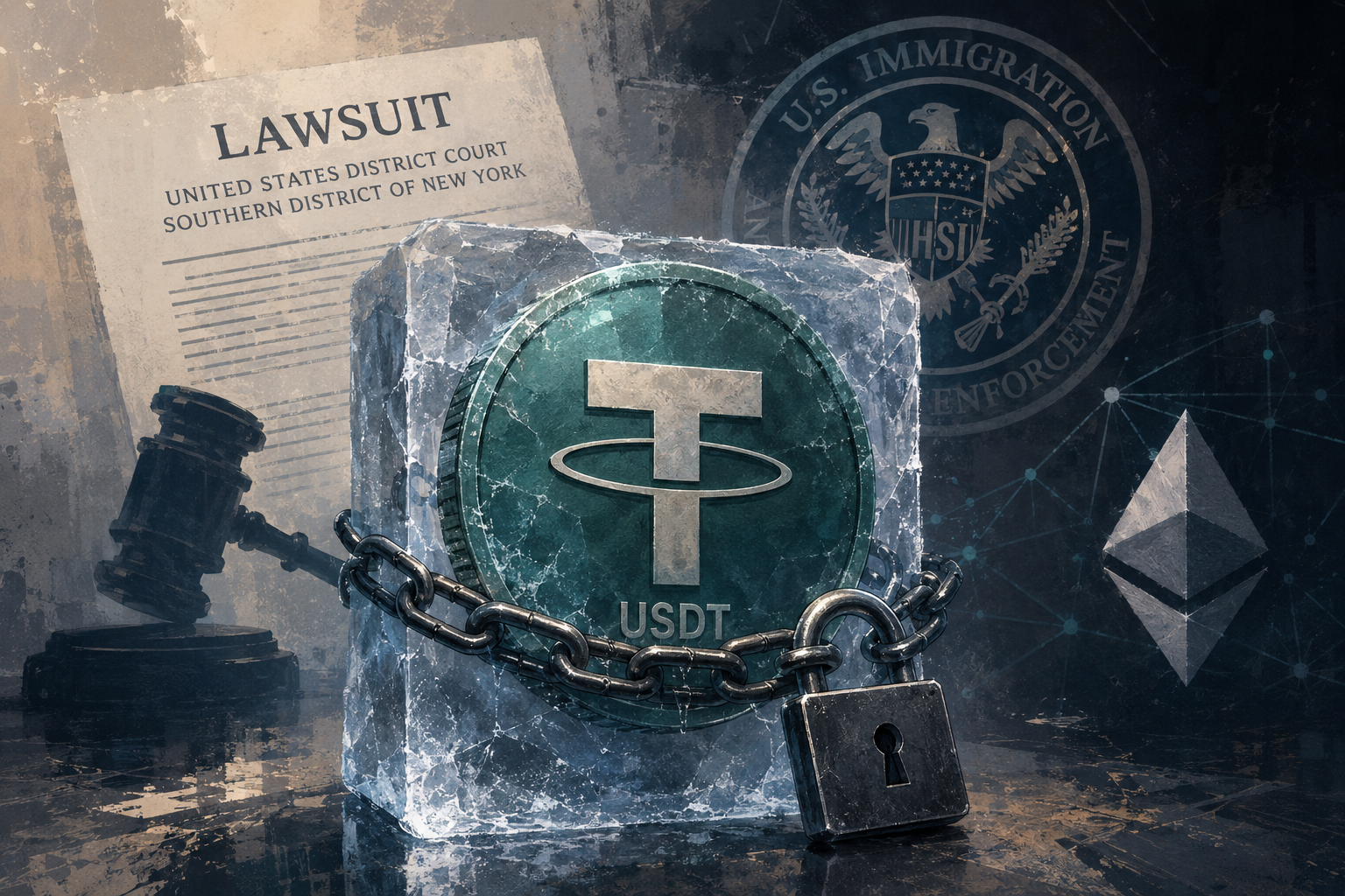 На Tether подали в суд из-за заморозки 42,4 млн USDT